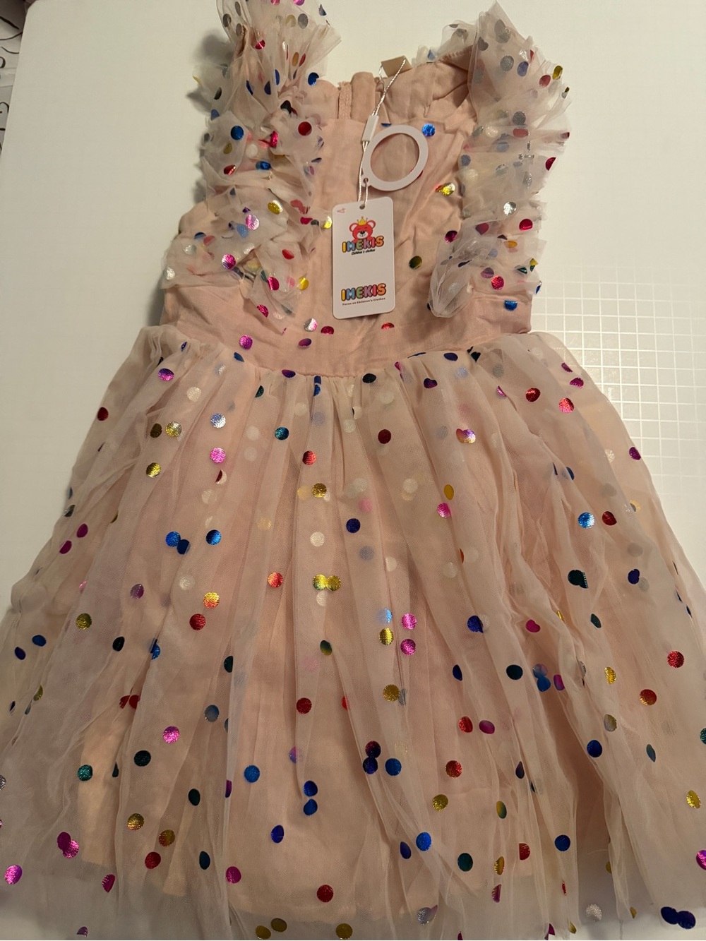 BNWT Kids Polka Dot Tulle Party Dress